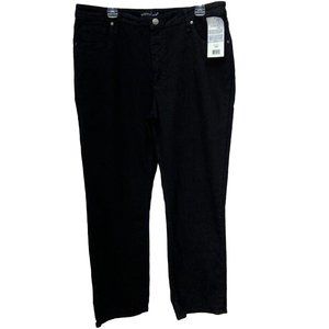 Lee Riders Indigo Deep Dyed Black Cropped Size 18M Pants